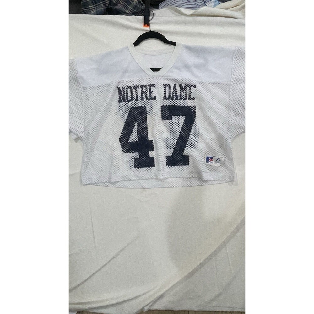 Notre Dame #47 Football Practice Jersey Russell Athletic XL Mesh USA